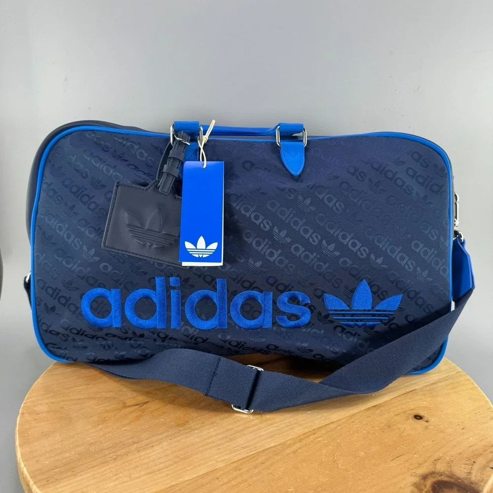 Adidas‎ Originals Holdall Golf Sport Boston Bag Indigo Blue Rare Jd6638